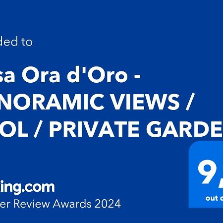 Casa Ora D'Oro - Panoramic Views / Pool / Private Garden Villa Trequanda Eksteriør billede