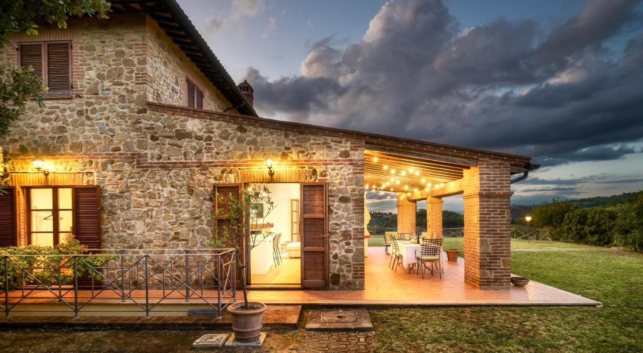 Casa Ora D'Oro - Panoramic Views / Pool / Private Garden Villa Trequanda Eksteriør billede