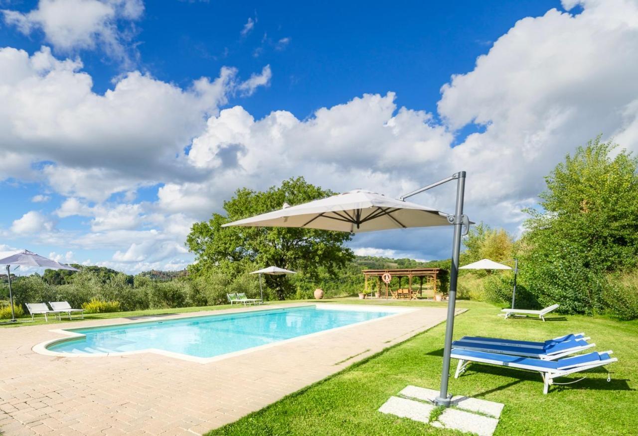 Casa Ora D'Oro - Panoramic Views / Pool / Private Garden Villa Trequanda Eksteriør billede