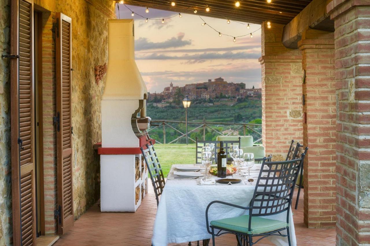 Casa Ora D'Oro - Panoramic Views / Pool / Private Garden Villa Trequanda Eksteriør billede