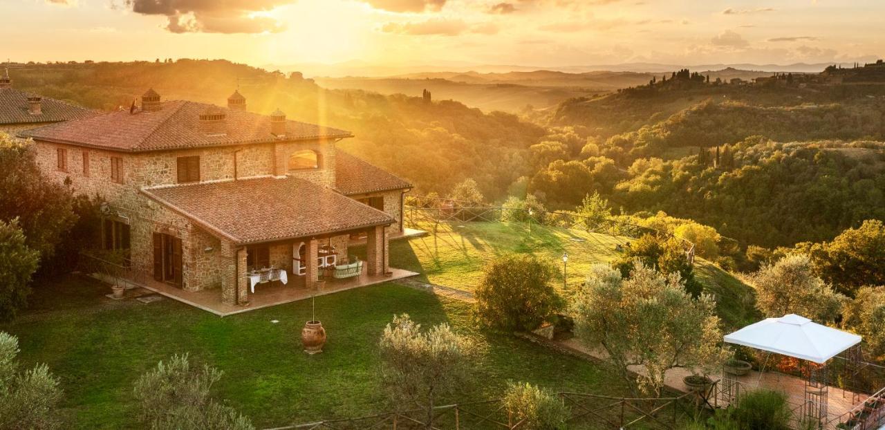 Casa Ora D'Oro - Panoramic Views / Pool / Private Garden Villa Trequanda Eksteriør billede