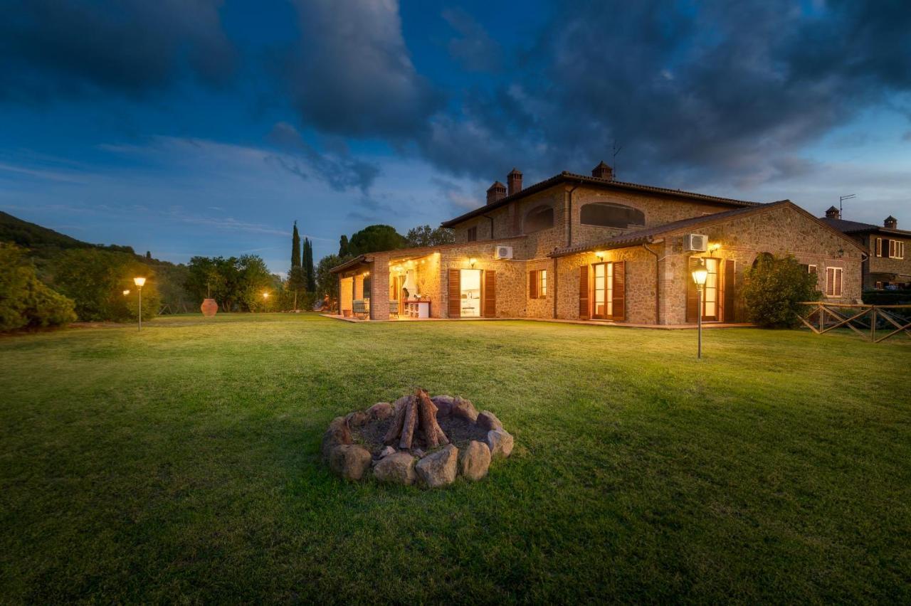 Casa Ora D'Oro - Panoramic Views / Pool / Private Garden Villa Trequanda Eksteriør billede