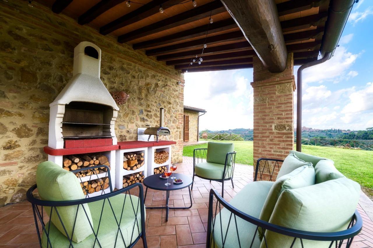 Casa Ora D'Oro - Panoramic Views / Pool / Private Garden Villa Trequanda Eksteriør billede